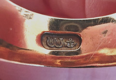 Antique 14K Yellow Gold 7 mm Wide Band Ring – Size 6 – 4.5g Signed (1888-1920s)