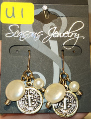 Vintage Costume Jewelry Earrings for pierced ears NIP – READ!