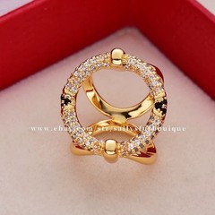Sally’s Quality 100% Copper Scarf Ring Mini Buckles Brooch For Ribbon & Scarf