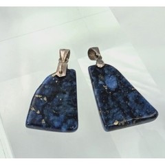 VTG Lapis Lazuli Blue Stone Pendant 925 Sterling Silver Lot 2 Celestial Artisan