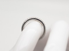 Designer $6000 1.50ct Pavet Set VS F Natural Diamond Platinum 6mm Band Ring 10g