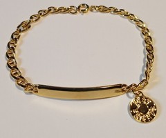 Vintage Speidel USA Gold Tone ID Bracelet – Best Friends – NOS