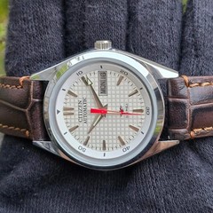 Vintage Citizen Automatic Men Transparent Back 21 Jewels Refurbished Wrist Watch