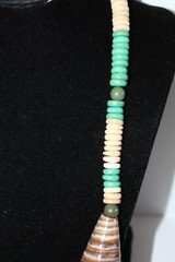 Women’s Vintage Multicolor Coconut Beaded Necklace 29 in