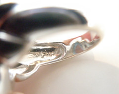 Chunky Sterling Silver 925 Natural Heated Blue Topaz Cabochon Unique Ring Size 7