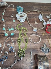 Vintage to now Costume jewelry Lot Mixed Jewelry Lot Pendants Earings Necklaces
