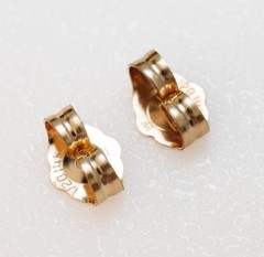 Natural Diamond 1/5ctw Petite Studs Round 14k Yellow Gold Earrings