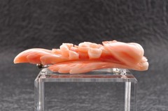 Vintage pink coral OBIDOME “Cherry blossom” Certificate, (56mm (2.20in) 59.0ct).