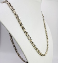 Mirror Link Sterling Silver Chain 25in (19.94g)