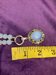 Estate Opalite Glass Necklace Baroque Rococo