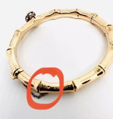 Victorian 15ct 15k Gold Rose Cut Diamond Bangle Bracelet 19.34g Antique Jewelry