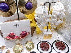Vintage Costume Jewelry Earrings 80s 90s Y2K Pierced Clip Chunky Retro Lot