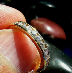 NATURAL EARTH MINED DIAMOND Wedding Band VVS Eternity Anniversary Stacking Ring