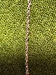 Vintage SOLID 14KT White Gold Stamped 16″ Necklace Chain 1.1 Gram