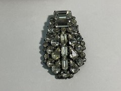 Vtg Eisenberg Original Lot Rhinestone Fur Clip Bundle w/Box Exc.