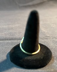Ringcraft ring is crafted from 14k yellow gold/diamond and sapphire accents