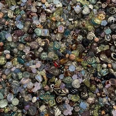 Vintage Now Bulk Jewelry bead Lot 130Pc ALL Brand New Untested 200+Mix and Match