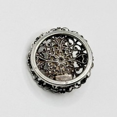 Vintage Antique Ornate Filigree Scarf Ring Clip