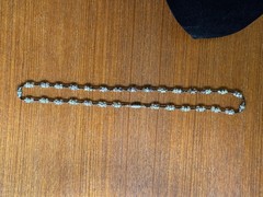 Antique 1920s Era Art Deco Flapper Necklace Black Glass Beads Hand Strung 24”