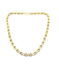 Antique Victorian Gold Filled Book Chain Necklace Locket Clasp 15 Inch
