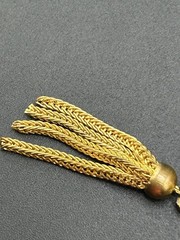 Vintage Edlee Watermelon Rivoli Gold Tone Dangle Pendant