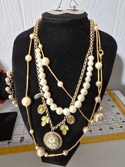 Nice Unique Mixed metal materials colors jewelry lot (18 items) some signed
