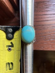 Vintage Heirloom Turquoise 925 Silver Ring SIZE 7 with Free Shipping