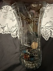 Mystery estate jewelry Jar Untested Wearable Vintage Modern 70 pieces