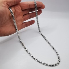Vintage Signed Handmade 925 Sterling Silver Jewelry Chain 24.02in 0.24inW 1.70oz