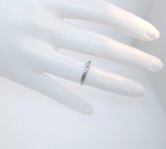 Antique Art deco 1920’s Platinum Diamond Channel Set Wedding Band
