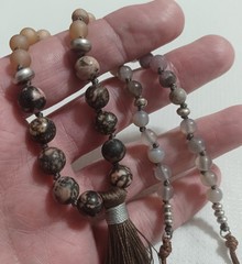 COOL Lot Of Vintage Tribal Jewelry Bone Beads Wood Shells Gemstones Leather Etc