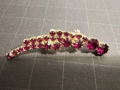 Multiple Stone Red Gemstone Brooch