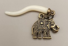 Vintage Style Elephant Charm Lot Pendant Necklace Boho Antique Bronze Silver 6pc