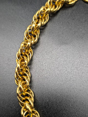 Vintage Designer Signed ANNE KLEIN Thick Chunky Rope Chain Choker Necklace 17 in