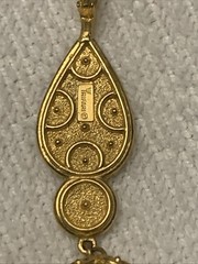 Vintage Gold Crown Trifari Nip Tassel Pendant for any Necklace Very NICE RARE