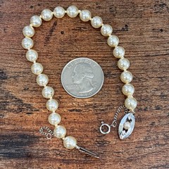 Lot 16 Vintage Now Simulated Faux Pearl Bracelets 2 Napier 1 Coro 2 Patented