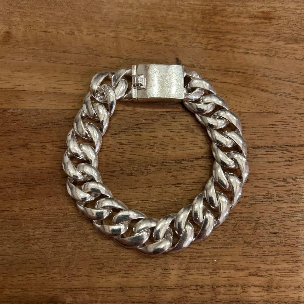 American Import Silver Bracelet Chain Link TAXCO