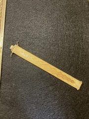 Vintage De Cesare 18K Gold Plated Mesh Bracelet Mens Woman’s Jewelry