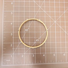 JCM Jewelry bracelet 18K yellow gold clad 925 sterling silver DMQ station 7.25in