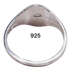 Initial Letter K Signet 925 Sterling Silver Child Baby Pinky Ring Size 3.25