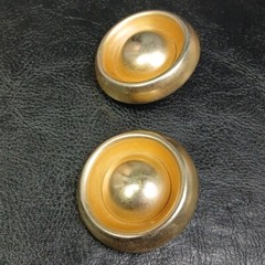 Vintage ERWIN PEARL Clip-on Earrings Gold Tone. 12-649