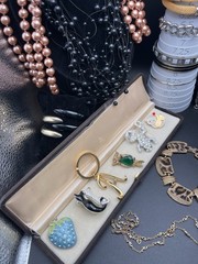 🔥ViNTage To MoD Jewelry Lot-22 Monet Joan Rivers Jewelmint Brooch Necklace Etc
