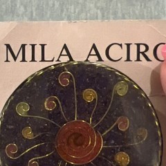 Mila Aciro “Art In Sawdust” Vintage Handmade Brooch Pin Sunburst Collectible New