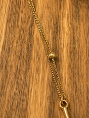 Vintage Gold Tone Feather Necklace Adjustable Chain Nature Boho Chic Statement