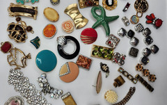 Craft Jewelry Pieces Junk Drawer Lot 50 Different Pieces
