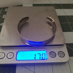 VINTAGE STERLING SILVER ARABIC HALLMARKS UNIQUE CUFF BRACELET 7 IN 925 12.5MM