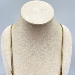 VTG Retro Gold Tone Phoenix Wing Necklace Sage Green & Amber Tone Boho Statement
