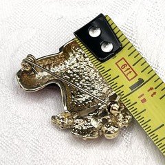 Vintage Enamel Red Santa Claus Christmas Stocking Boot Holly Berry Brooch Pin