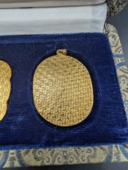 Vintage Cloisonne Pendants From Peking Jewelry With Original Box