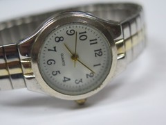Wristwatch Watch Quartz WS21B PC21 White Face MZ Berger Japan Vintage NON runnin